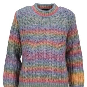 A.P.C. Marianne Alpaca Wool Rainbow Sweater